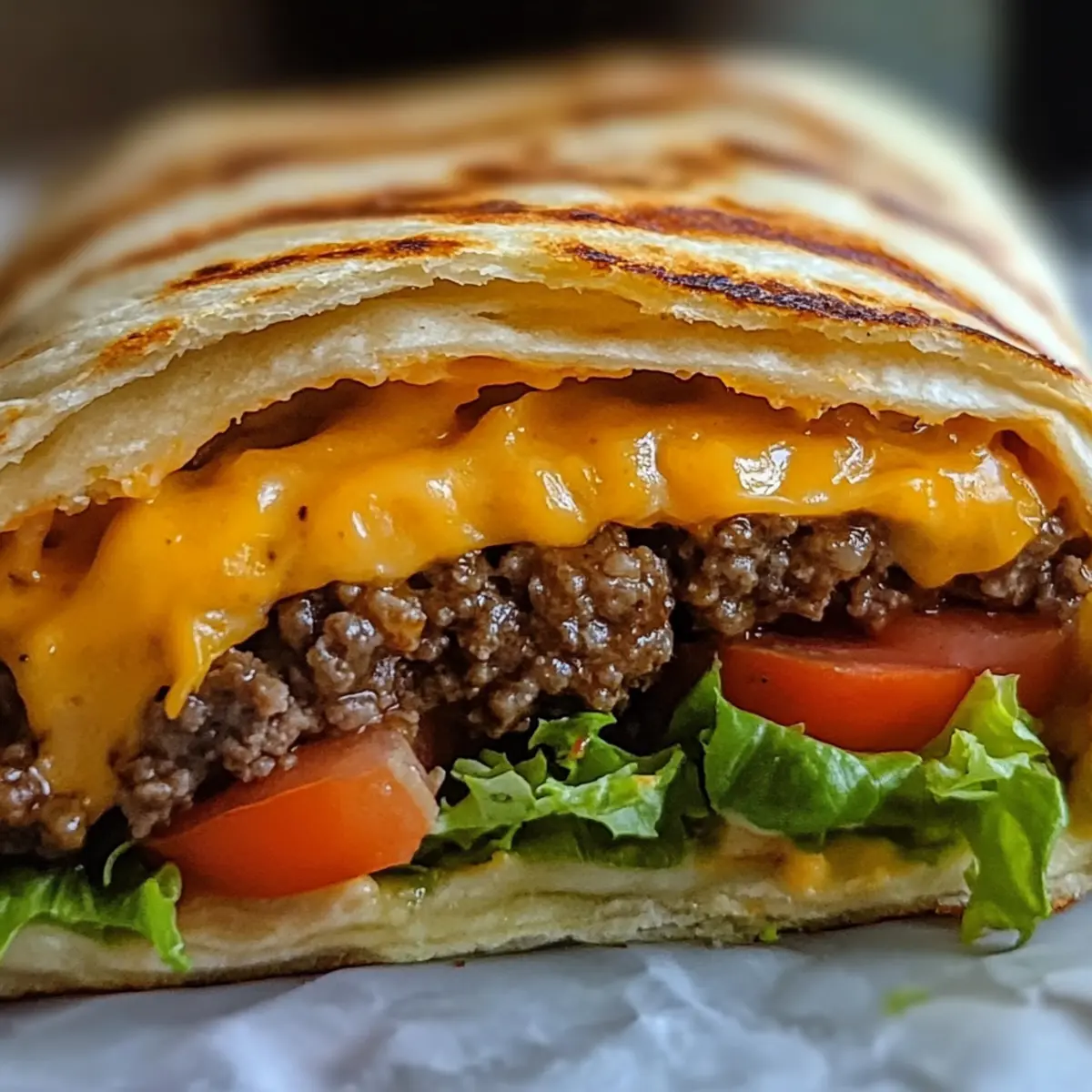 Cheeseburger Wraps aus der HeiAluftfritteuse n26msk
